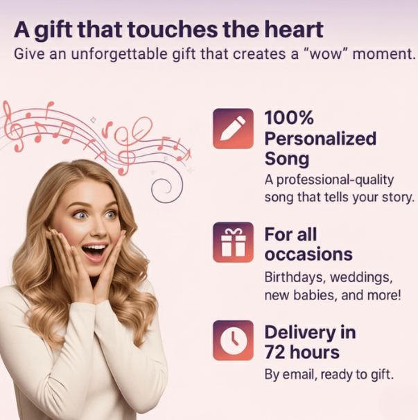 Créez votre chanson personnalisée dès aujourd’hui ! 💝